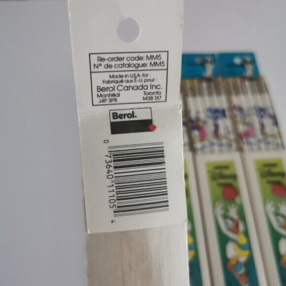 Vintage Disney Character Pencils 5 Packs of 5 Mickey Minnie Daisy Donald SEALED - Picture 4 of 6
